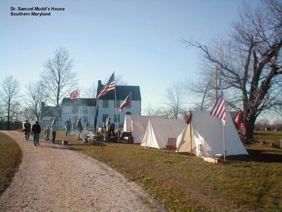 Dr. Samuel A. Mudd House-Reenactment image. Click for full size.
