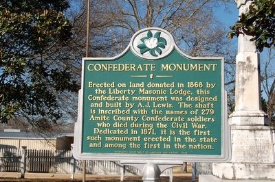 Confederate Monument Marker image. Click for full size.