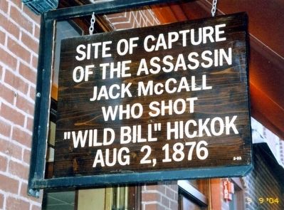 Original Site of Saloon No. 10 Marker. Click for full size. Original Site of Saloon No. 10 Marker image. Click for full size.