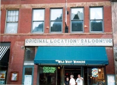 Original Site of Saloon No. 10 is 624 Main Street image. Click for full size.