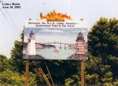 Easternmost Point in the U.S.A. Marker image. Click for full size.