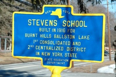 Stevens School Marker image. Click for full size.