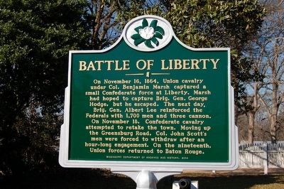 Battle Of Liberty Marker image. Click for full size.
