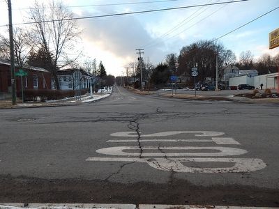 Junction Of Ithaca-Catskill Turnpike Marker. Click for full size. Junction Of Ithaca-Catskill Turnpike Marker image. Click for full size.
