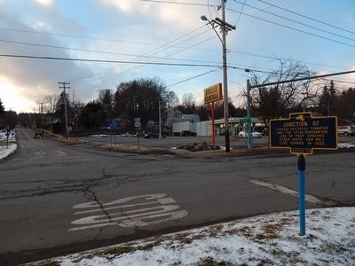 Junction Of Ithaca-Catskill Turnpike Marker. Click for full size. Junction Of Ithaca-Catskill Turnpike Marker image. Click for full size.