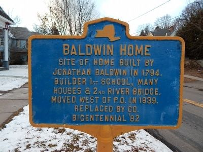 Baldwin Home Marker. Click for full size. Baldwin Home Marker image. Click for full size.