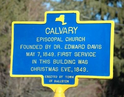 Calvary Episcopal Church Marker. Click for full size. Calvary Episcopal Church Marker image. Click for full size.