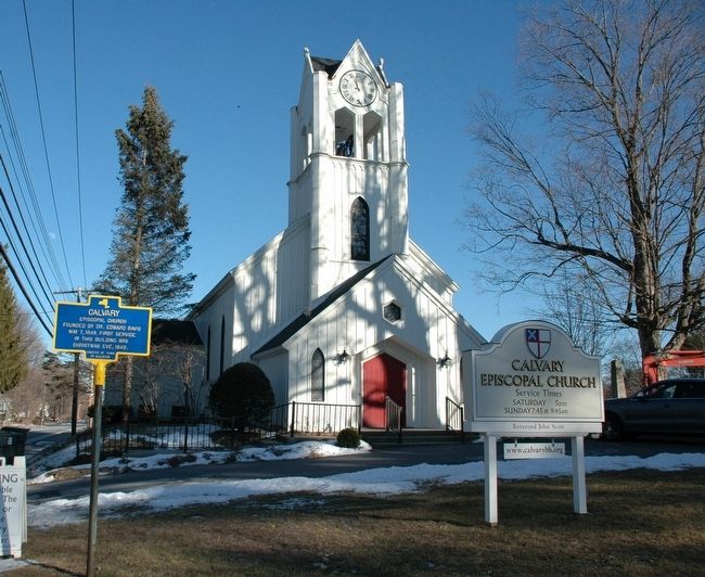 Calvary Episcopal Church & Marker. Click for full size. Calvary Episcopal Church & Marker image. Click for full size.