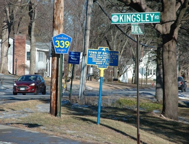 Town of Ballston Marker image. Click for full size.