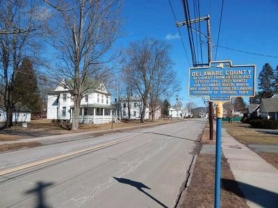 Delaware County Marker. Click for full size. Delaware County Marker image. Click for full size.