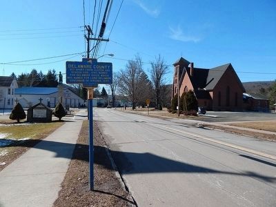 Delaware County Marker. Click for full size. Delaware County Marker image. Click for full size.
