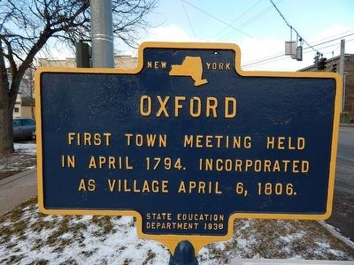 Oxford Marker. Click for full size. Oxford Marker image. Click for full size.