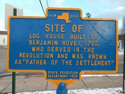 Site of Log House Marker. Click for full size. Site of Log House Marker image. Click for full size.