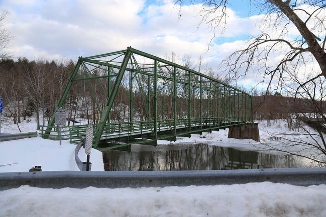 Capon Lake Whipple Truss Bridge and Capon Springs Markers image. Click for full size.
