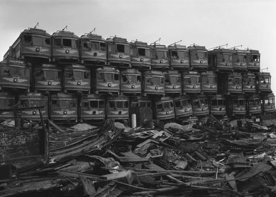 Junked Streetcars image. Click for full size.