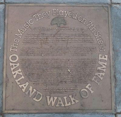 The Music They Played on 7th Street Marker. Click for full size. The Music They Played on 7th Street Marker image. Click for full size.