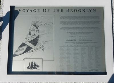 Voyage of the Brooklyn Marker image. Click for full size.