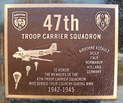 47th Troop Carrier Squadron Marker image. Click for full size.