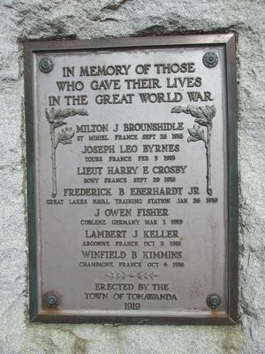 Tonawanda WWI Memorial image. Click for full size.
