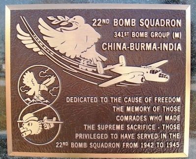 22nd Bomb Squadron Marker. Click for full size. 22nd Bomb Squadron Marker image. Click for full size.