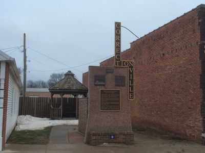 How Correctionville Got It's Name! Marker Spot image. Click for full size.