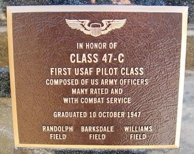 Pilot Training Class 47-C Marker image. Click for full size.