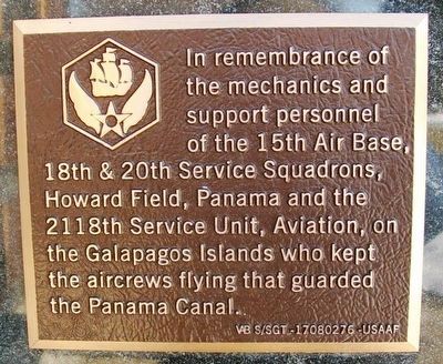 15th Air Base Marker image. Click for full size.