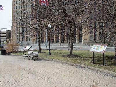 Marker & City Hall Entrance. Click for full size. Marker & City Hall Entrance image. Click for full size.