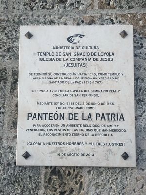 The Pantheon of the Nation Marker. Click for full size. The Pantheon of the Nation Marker image. Click for full size.
