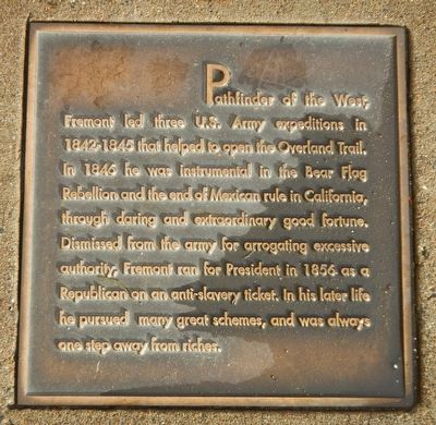 Fremont Street Marker. Click for full size. Fremont Street Marker image. Click for full size.