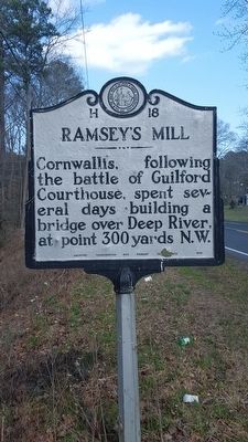 Ramsey's Mill Marker image. Click for full size.