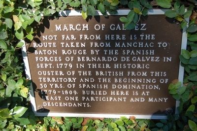 March Of Galvez Marker. Click for full size. March Of Galvez Marker image. Click for full size.