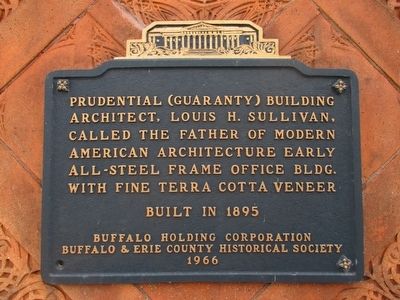 Prudential (Guaranty) Building Marker. Click for full size. Prudential (Guaranty) Building Marker image. Click for full size.