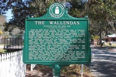 The Wallendas Marker Reverse. Click for full size. The Wallendas Marker Reverse image. Click for full size.