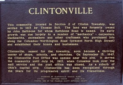 Clintonville Marker image. Click for full size.