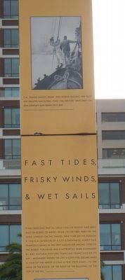 Fast Tides, Frisky Winds & Wet Sails Marker (detail) image. Click for full size.