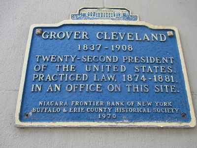 Grover Cleveland Marker. Click for full size. Grover Cleveland Marker image. Click for full size.