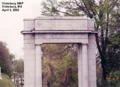Entrance Arch-Vicksburg National Military Park. Click for full size. Entrance Arch-Vicksburg National Military Park image. Click for full size.