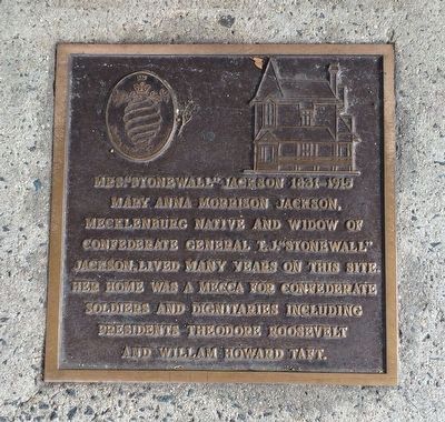 Mrs. "Stonewall Jackson" 1831 - 1915 Marker. Click for full size. Mrs. "Stonewall Jackson" 1831 - 1915 Marker image. Click for full size.