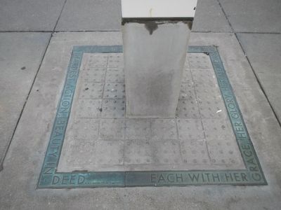 The base of the Fireboats on the Bay Marker. Click for full size. The base of the Fireboats on the Bay Marker image. Click for full size.