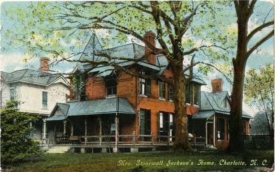Mrs. Stonewall Jackson's house, Charlotte, North Carolina. Click for full size. Mrs. Stonewall Jackson's house, Charlotte, North Carolina image. Click for full size.