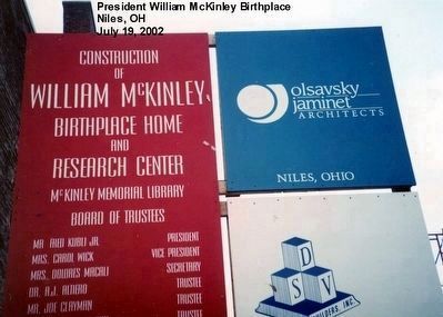 William McKinley Birthplace under renovation image. Click for full size.