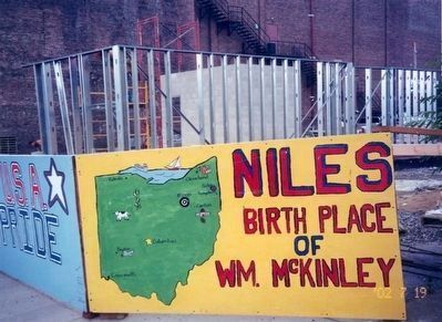 William McKinley Birthplace under renovation image. Click for full size.