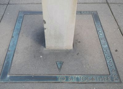 The base of The Matson Line Marker. Click for full size. The base of The Matson Line Marker image. Click for full size.