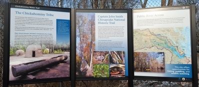Chickahominy Water Trail Marker. Click for full size. Chickahominy Water Trail Marker image. Click for full size.