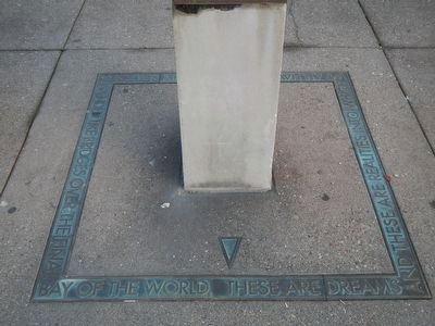 The base of the The Bay Bridge Marker. Click for full size. The base of the The Bay Bridge Marker image. Click for full size.