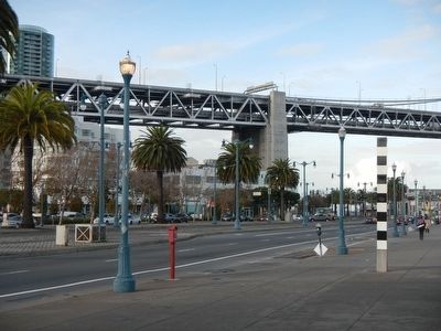 The Bay Bridge Marker. Click for full size. The Bay Bridge Marker image. Click for full size.