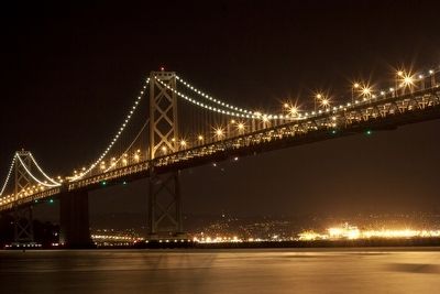 The San Francisco-Oakland Bay Bridge. Click for full size. The San Francisco-Oakland Bay Bridge image. Click for full size.