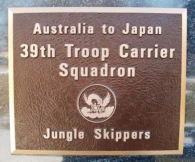 39th Troop Carrier Squadron Marker image. Click for full size.