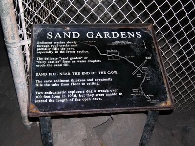 Lava River Cave Marker<br>Sand Gardens image. Click for full size.